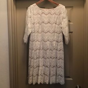 Jessica Howard Ivory Lace Dress